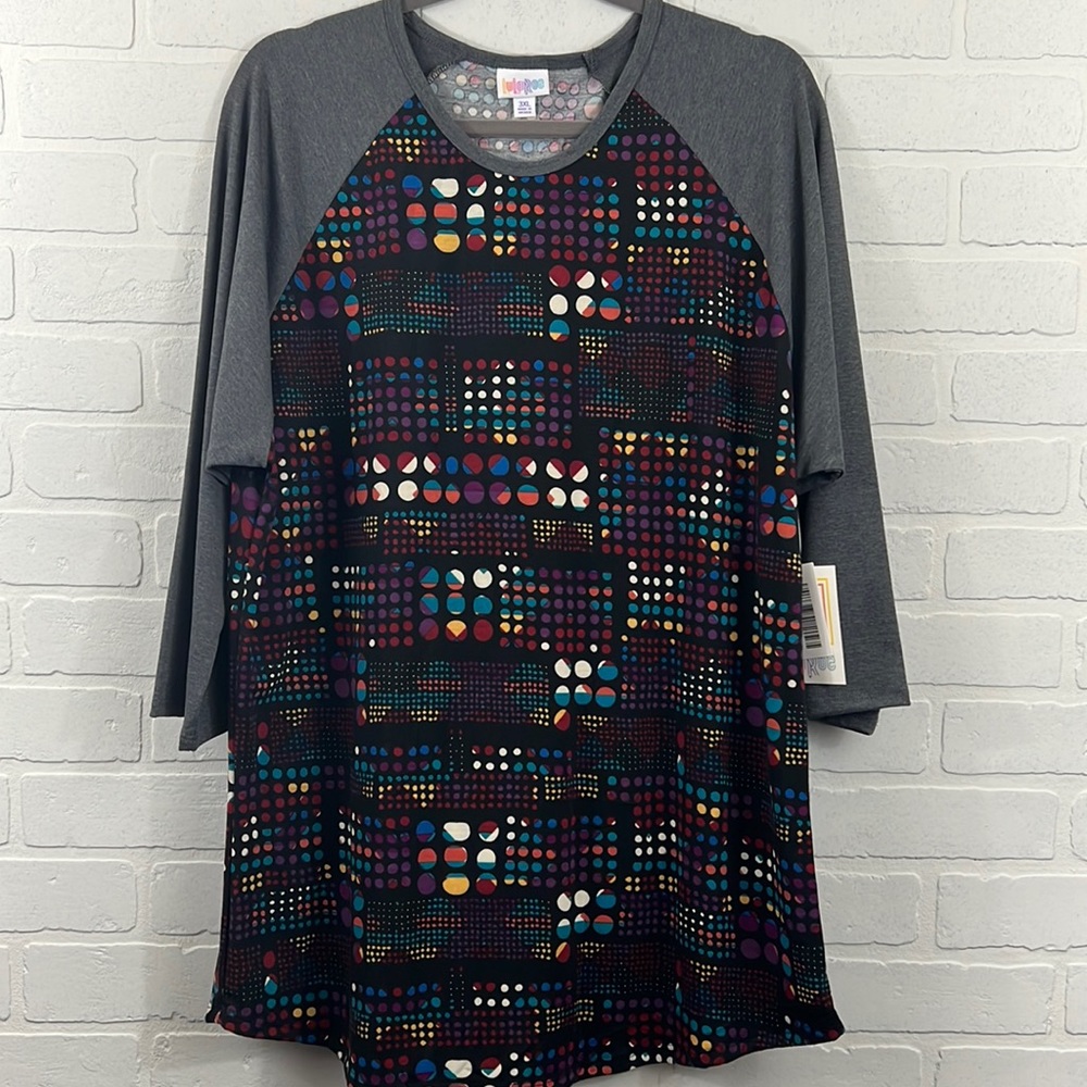 LuLaRoe Randy 3/4 sleeve shirt - NWT 3XL